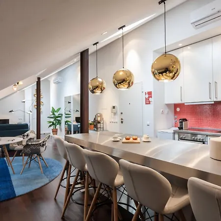 아파트 Designer Loft In The Heart Of Bairro Alto 리스본